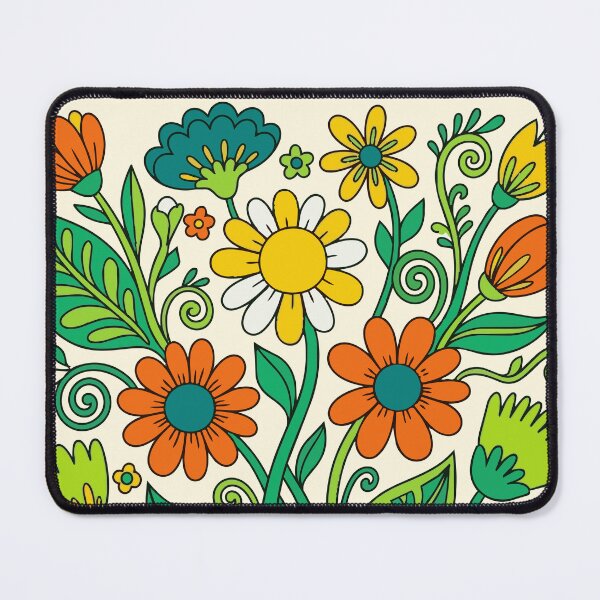 Item preview, Retro 70s Floral Bouquet – Groovy Vintage Flower Power designed and sold by Far Out Goods.