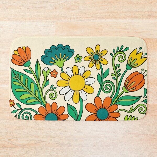Item preview, Retro 70s Floral Bouquet – Groovy Vintage Flower Power designed and sold by Far Out Goods.