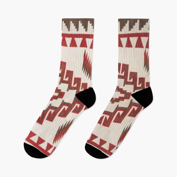 Item preview, NAVAJO 1920s TAPESTRY RESTORATOIN ORIGINAL RED & IVORY - RARE COLORS FOR NAVAJO ART! rotated designed and sold by Big Bang Canvas.