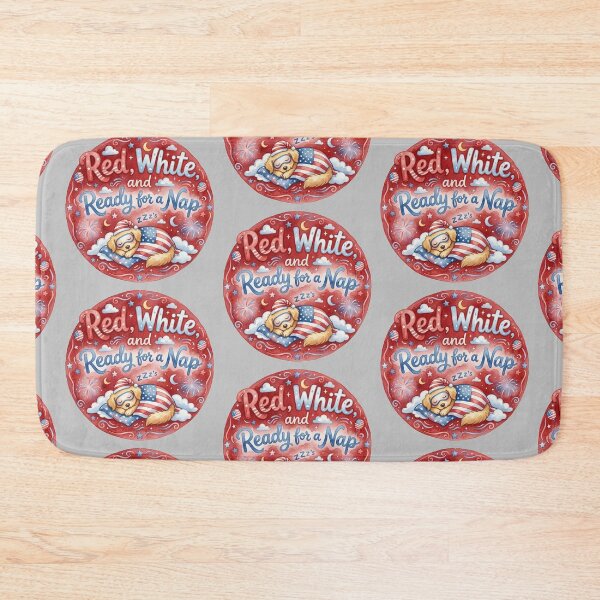 Item preview, Red, White, and Ready for a Nap designed and sold by 1st Choice Design.