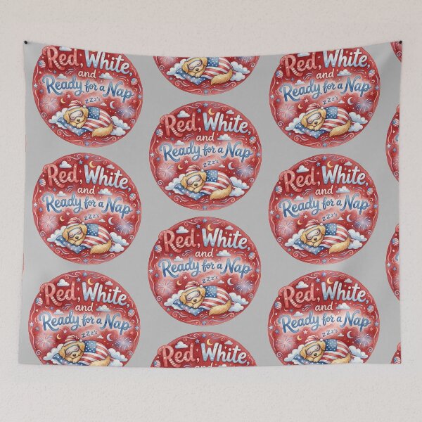 Item preview, Red, White, and Ready for a Nap designed and sold by 1st Choice Design.
