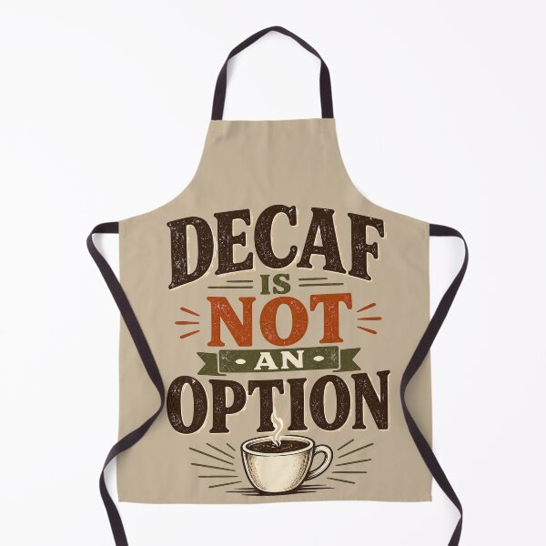 Item preview, Decaf Is Not an Option Funny Retro Coffee Lover Vintage Caffeine  designed and sold by piketo.