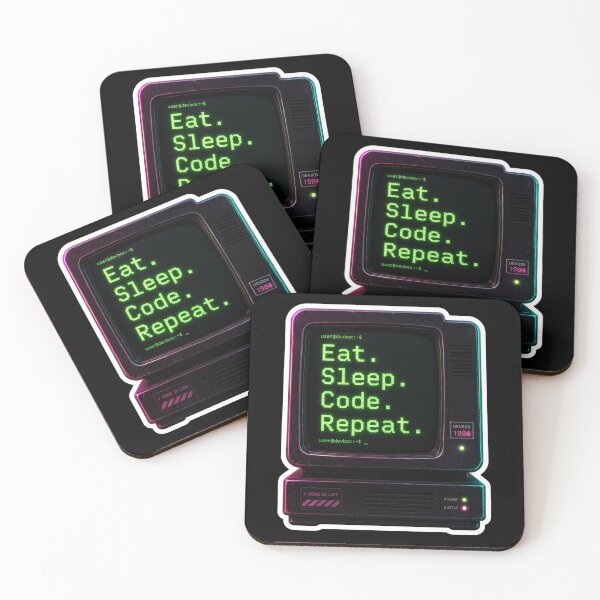Item preview, Eat Sleep Code Repeat designed and sold by Mr-AShop.