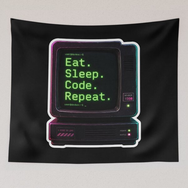 Item preview, Eat Sleep Code Repeat designed and sold by Mr-AShop.