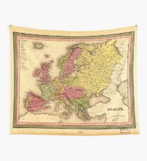 Map of Europe (1849) Wall Tapestry