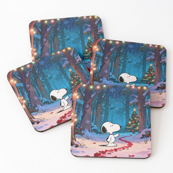 Item preview, Snoopy Christmas Winter Rose Forest designed and sold by Innova_Creations.
