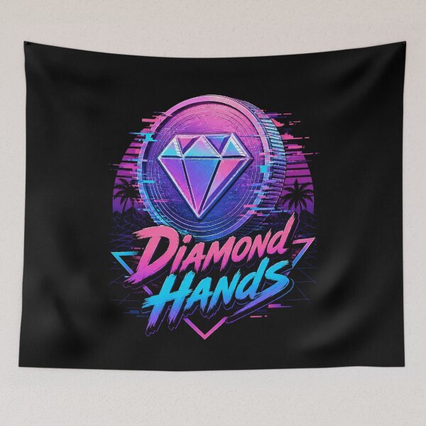 Item preview, Diamond Hands Neon Gem designed and sold by Mr-AShop.