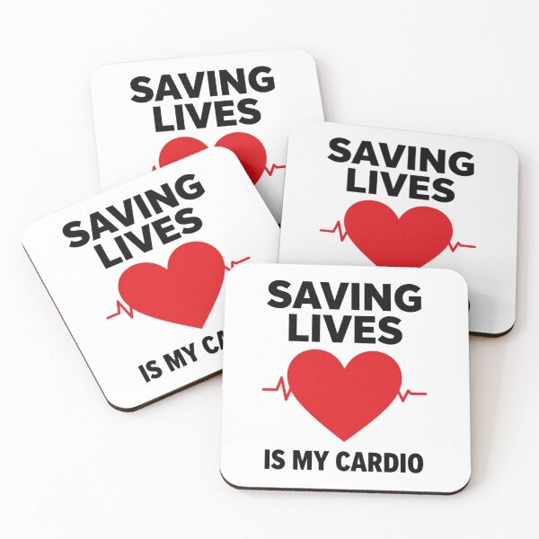 Item preview, Saving Lives Is My Cardio | Medical Heartbeat Design designed and sold by MariMarArt.