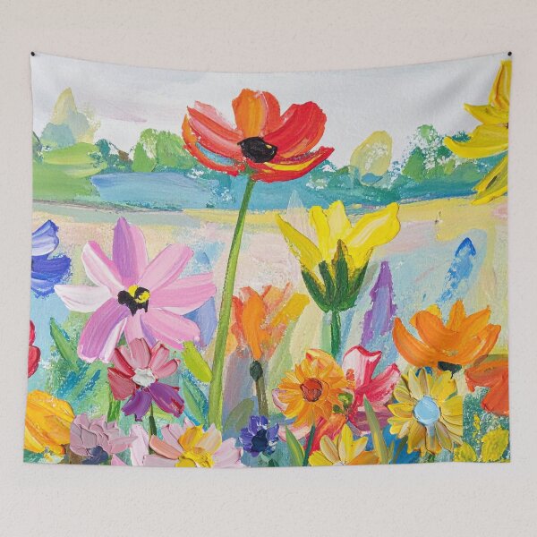Item preview, Watercolor Floral Collage on Summer Day designed and sold by The Retromotel.