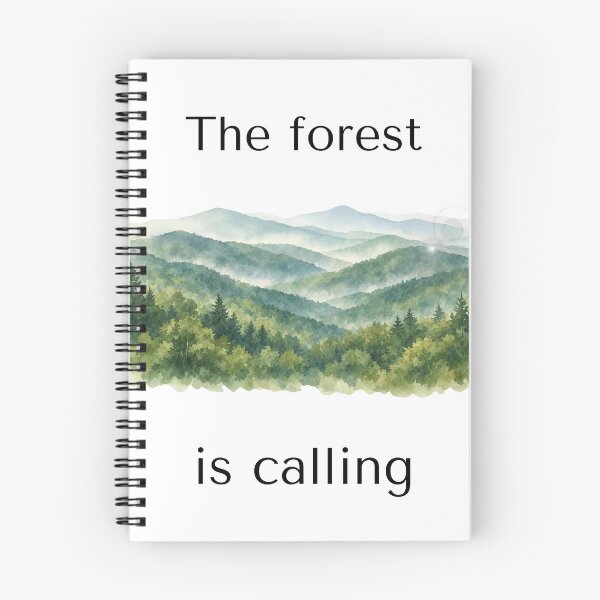 Item preview, The Forest Is Calling – Minimalist Mountain Quote designed and sold by EclairArtShop.
