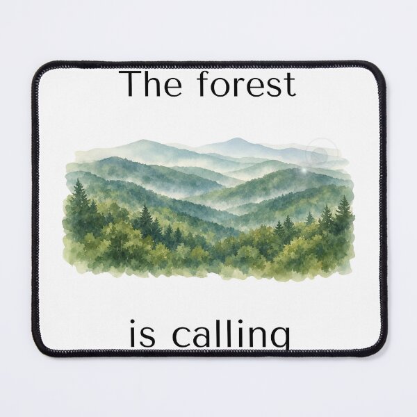 Item preview, The Forest Is Calling – Minimalist Mountain Quote designed and sold by EclairArtShop.