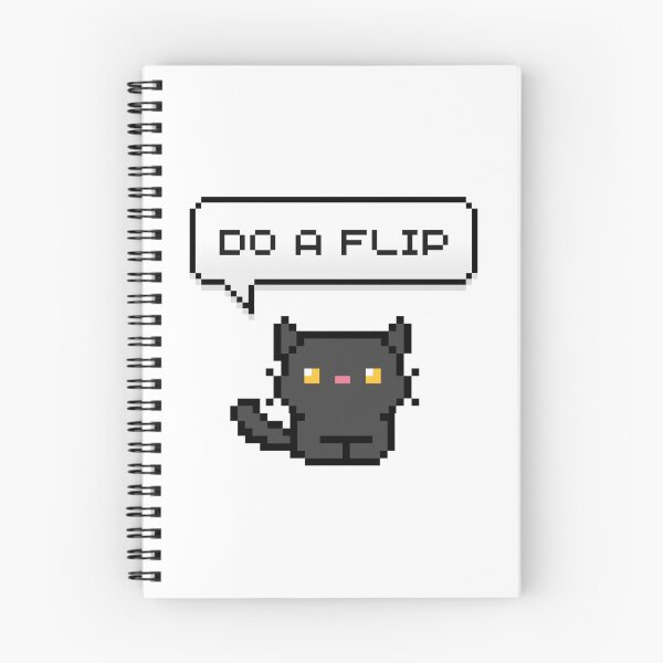 Item preview, Do a Flip Funny Pixel Cat  designed and sold by Nol1ytv.