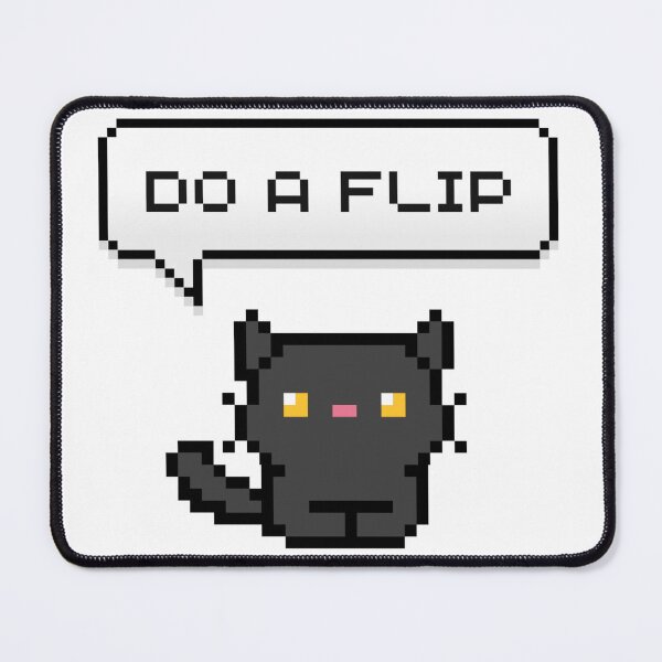Item preview, Do a Flip Funny Pixel Cat  designed and sold by Nol1ytv.