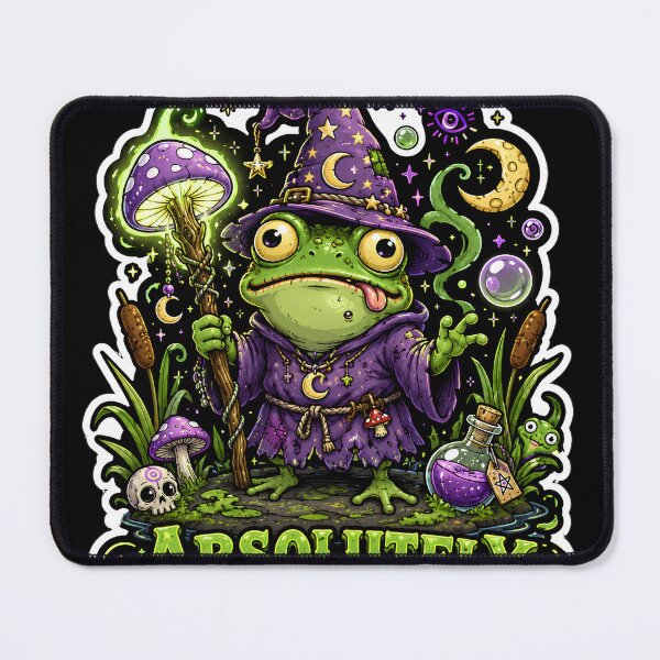 Item preview, Weird Little Frog Wizard designed and sold by Tharaazu.