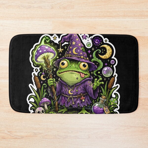 Item preview, Weird Little Frog Wizard designed and sold by Tharaazu.