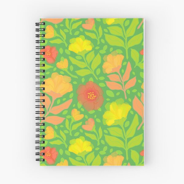 Item preview, Modern watercolor flowers on green background  designed and sold by MarySchwindt.