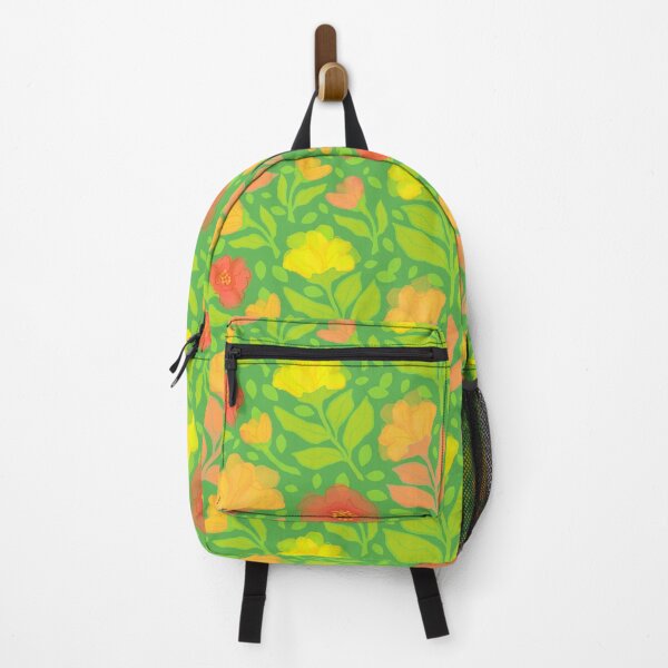 Item preview, Modern watercolor flowers on green background designed and sold by MarySchwindt.