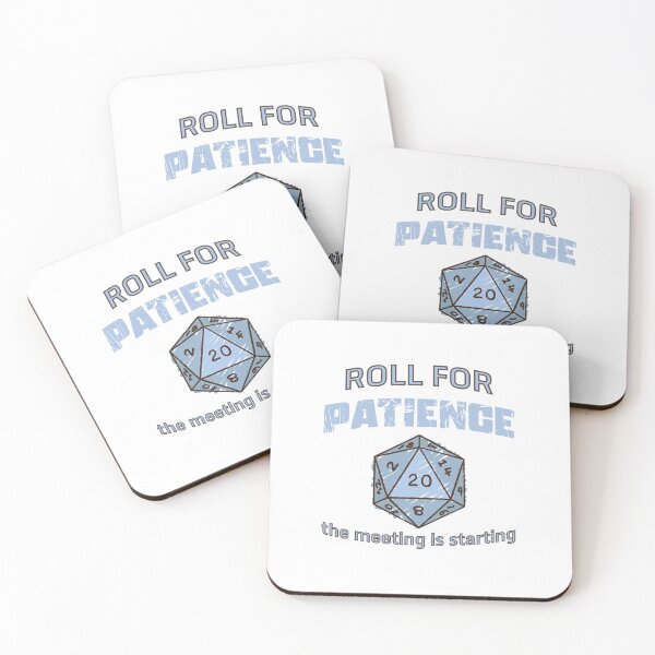 Item preview, Roll For Patience Office Meeting Humor designed and sold by WholeLifePress.