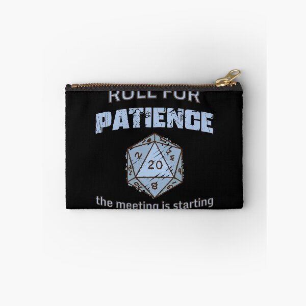 Item preview, Roll For Patience Office Meeting Humor designed and sold by WholeLifePress.