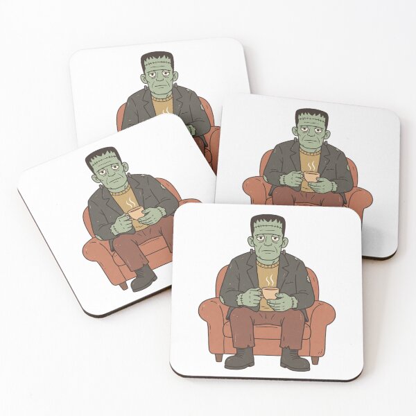 Item preview, Vintage Retro Frankenstein Dark Humor Nihilist Halloween Illustration Funny Horror Gift designed and sold by SHADOWNB69.