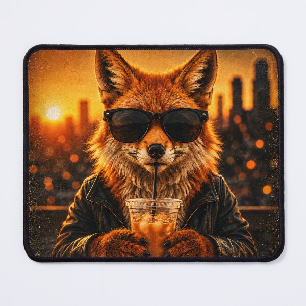 Item preview, Cool Fox Iced Coffee designed and sold by GenesixDesign.