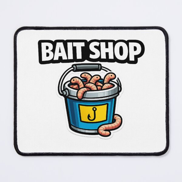 Item preview, Bait Shop | Funny Fishing Bucket & Worms designed and sold by EastEndTownie.