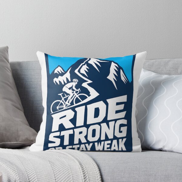 Item preview, Ride Strong Or Stay Weak Mountain Bike Retro Cycling Motivation designed and sold by Digistore1221.