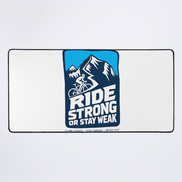 Item preview, Ride Strong Or Stay Weak Mountain Bike Retro Cycling Motivation designed and sold by Digistore1221.