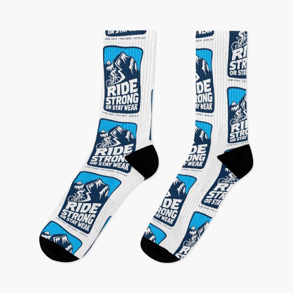 Item preview, Ride Strong Or Stay Weak Mountain Bike Retro Cycling Motivation designed and sold by Digistore1221.