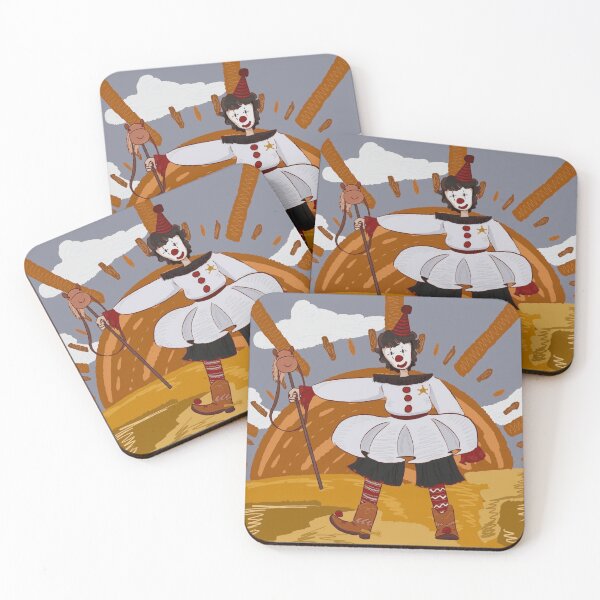Item preview, Cute Cowboy Clown Riding a Stick Horse Illustration designed and sold by Sweet-Weirdo.