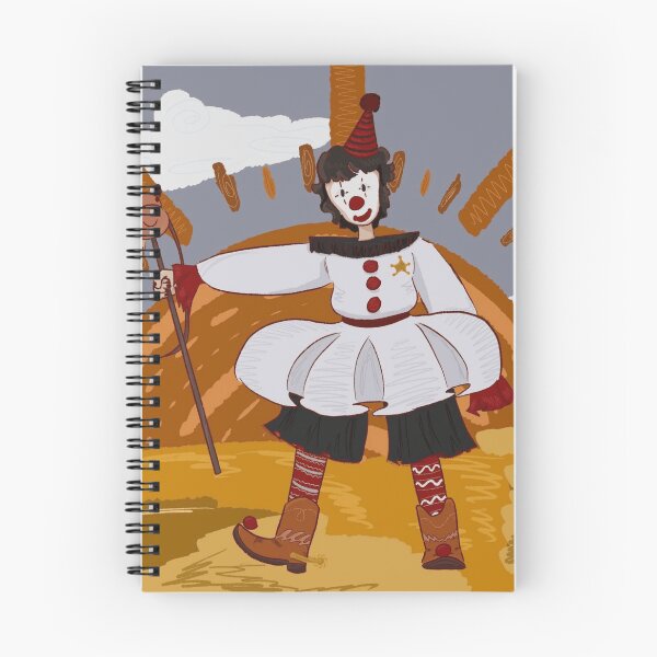 Item preview, Cute Cowboy Clown Riding a Stick Horse Illustration designed and sold by Sweet-Weirdo.
