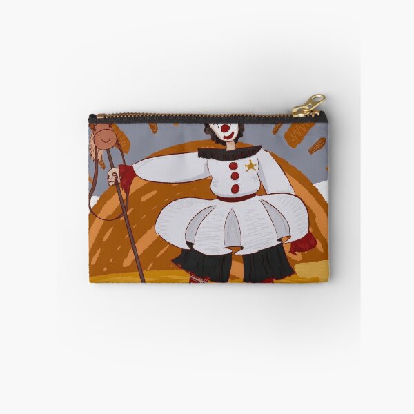 Item preview, Cute Cowboy Clown Riding a Stick Horse Illustration designed and sold by Sweet-Weirdo.