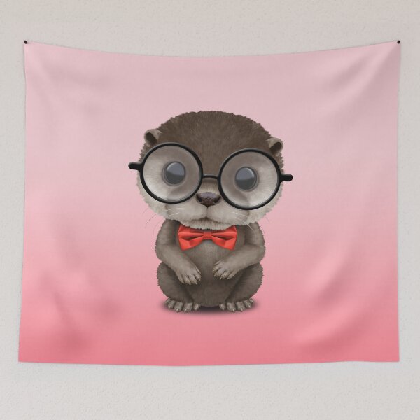 Item preview, Cute Otter Wearing Glasses and Bow Tie designed and sold by JeffBartels.