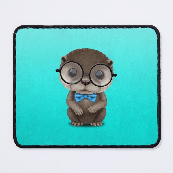 Item preview, Cute Otter Wearing Glasses and Blue Bow Tie designed and sold by JeffBartels.