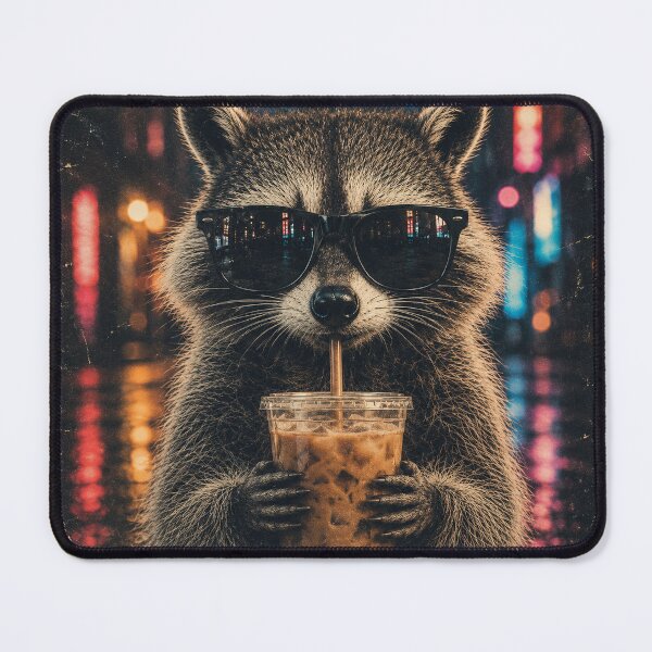 Item preview, Cool Raccoon Iced Coffee designed and sold by GenesixDesign.