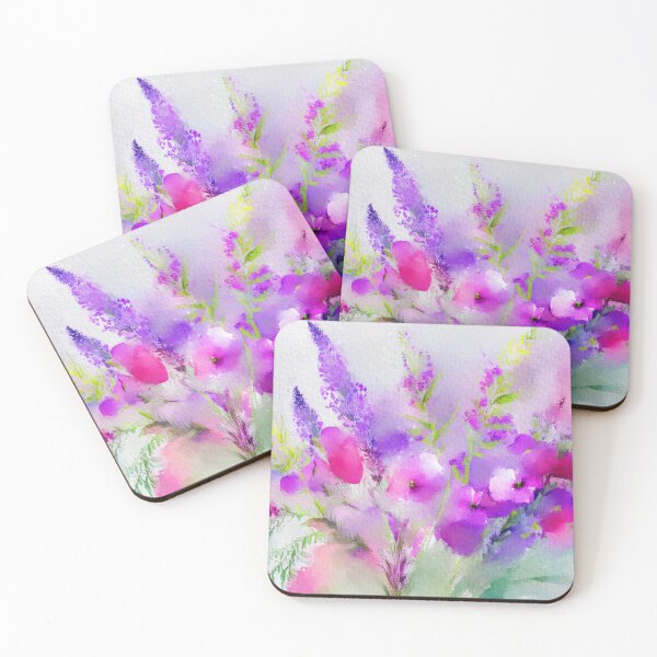Item preview, Pastel Watercolor-Inspired Wildflowers Impressionist-Style Digital Art designed and sold by DEC02.