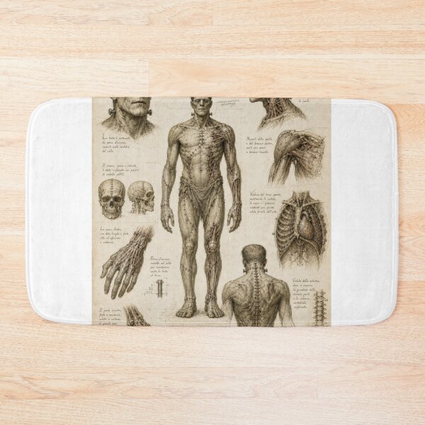 Item preview, Anatomy of Frankenstein's Monster by Leonardo da Vinci designed and sold by Amerizona Designs.