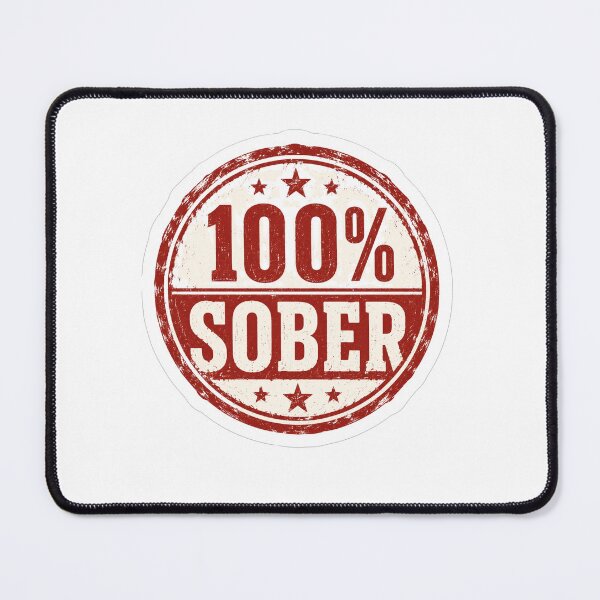 Item preview, 100 Percent Sober Stamp designed and sold by Mr-AShop.