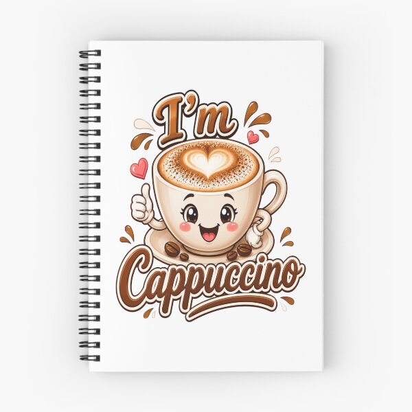 Item preview,  I'm Cappuccino – Cute Smiling Coffee Cup Graphic  designed and sold by RipantinaFantasy .