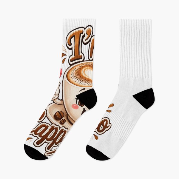 Artikelvorschau, Ich bin Cappuccino – Niedliche, lächelnde Kaffeetassengrafik entworfen und verkauft von RipantinaFantasy .