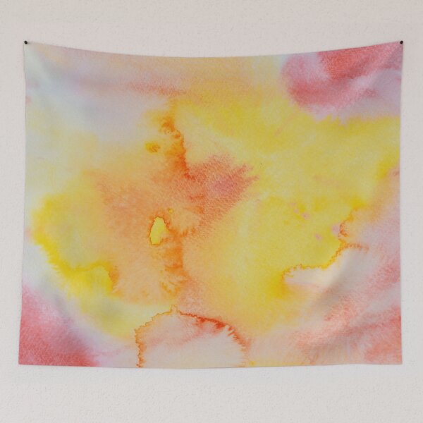 Item preview, Abstract Pink Orange Yellow Fluid Art designed and sold by BuckaBaby.