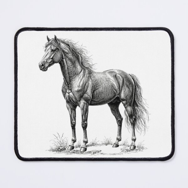 Item preview, Realistic high detail black and white horse designed and sold by Minimalisticaly.