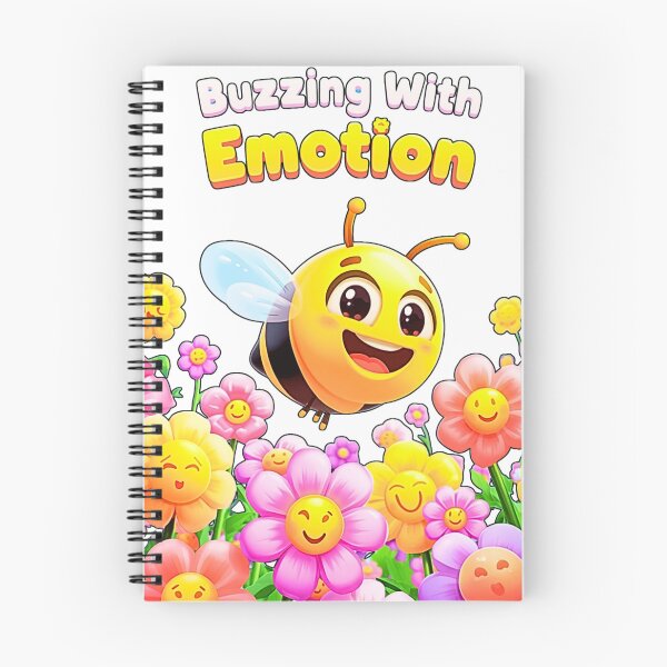 Item preview, Buzzing With Emotion – Bee Emoji Flying Through Emoji Flowers T-Shirt Design designed and sold by MerchWSzpilkach.