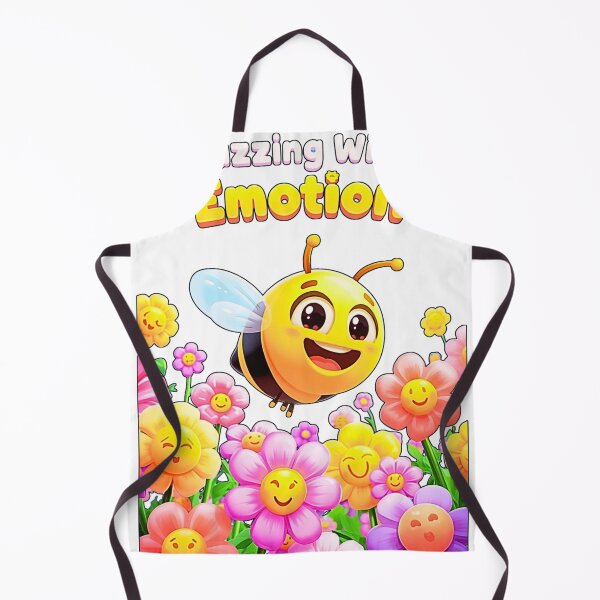 Item preview, Buzzing With Emotion – Bee Emoji Flying Through Emoji Flowers T-Shirt Design designed and sold by MerchWSzpilkach.