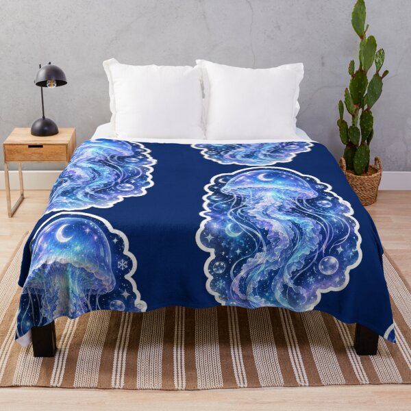 Item preview, Cool Blue Cosmic Jellyfish designed and sold by Tharaazu.