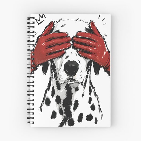 Item preview, Dalmatian Dog Peekaboo Red Gloves Playful Art designed and sold by RamyGallery.
