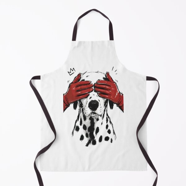 Item preview, Dalmatian Dog Peekaboo Red Gloves Playful Art designed and sold by RamyGallery.