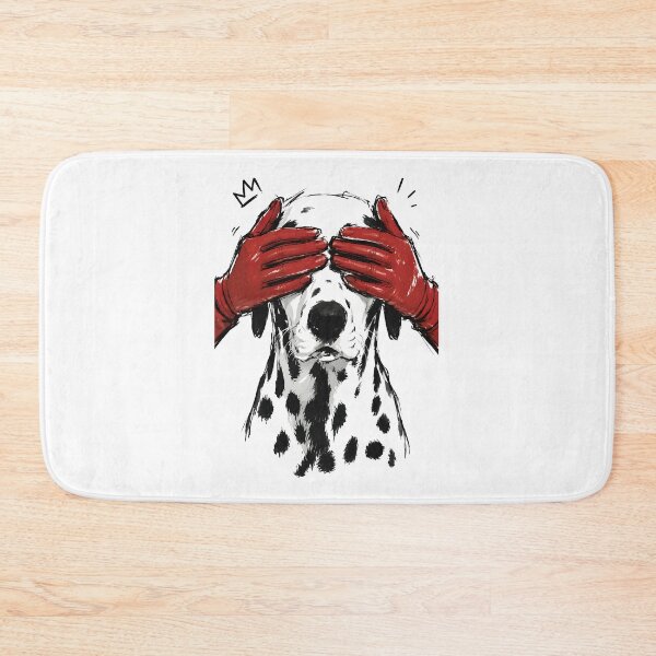 Item preview, Dalmatian Dog Peekaboo Red Gloves Playful Art designed and sold by RamyGallery.