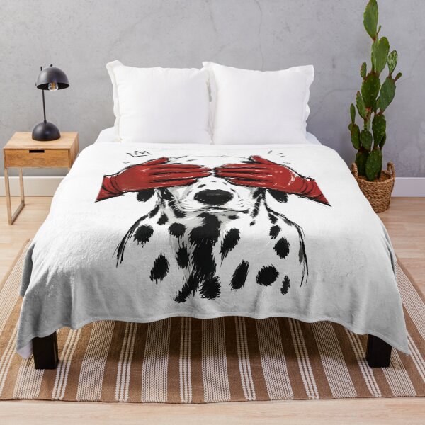 Item preview, Dalmatian Dog Peekaboo Red Gloves Playful Art designed and sold by RamyGallery.
