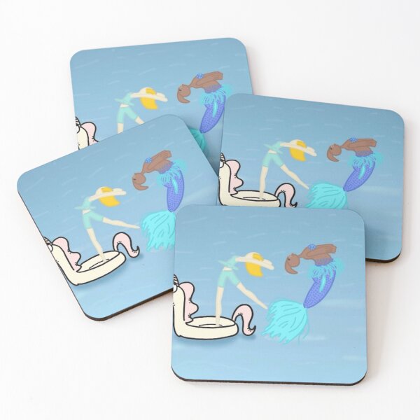Item preview, Mermaid and Gymnast by Unicorn Pool Float Drawing designed and sold by Sweet-Weirdo.